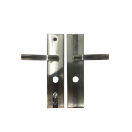 Ручки на планке для китайских входных металлических дверей Baodean L усиленная (левосторонняя)